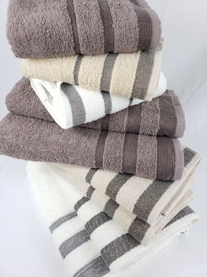 BATH / HAND TOWEL Organic Cotton - Chocolate