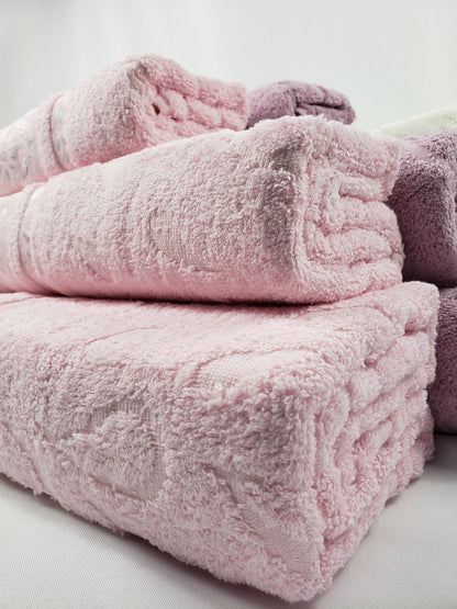 TOALLA DE BAÑO / MANO Calidad Premium - ROSA VIOLETA