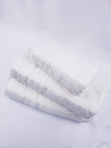 TOALLA DE BAÑO / MANOS Calidad Premium - BLANCO VIOLETA
