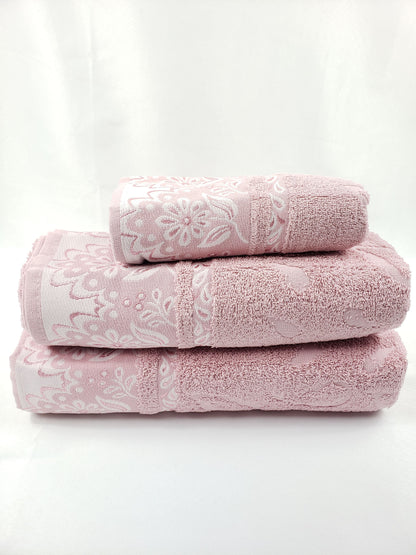 BATH / HAND TOWEL Premium Quality - DUSTY PINK VIOLET