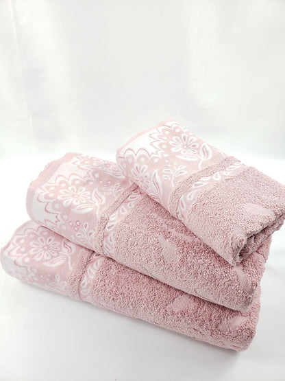 BATH / HAND TOWEL Premium Quality - DUSTY PINK VIOLET