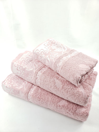 BATH / HAND TOWEL Premium Quality - DUSTY PINK VIOLET