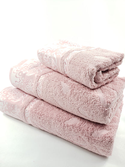 BATH / HAND TOWEL Premium Quality - DUSTY PINK VIOLET