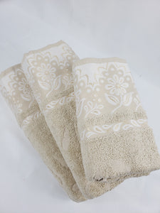 BATH / HAND TOWEL Premium Quality - BEIGE VIOLET