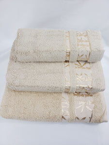 Juego de Toallas de Baño Beige - Gruesas Calidad Premium