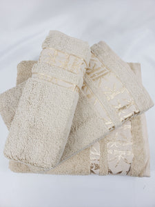 Juego de Toallas de Baño Beige - Gruesas Calidad Premium