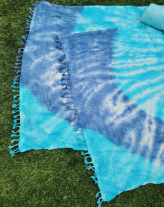 Bath Towel, Waffle Towel, Turkish Beach Towel, Handmade Tie dye