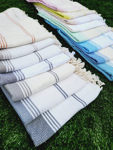 Bath / Beach Turkish Towels-Easy Carry Quick Dry Thin Towel-Black