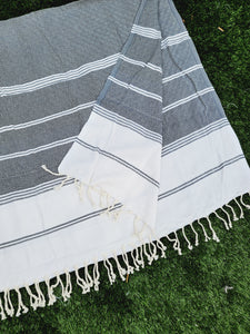 Bath / Beach Turkish Towels-Easy Carry Quick Dry Thin Towel-Black
