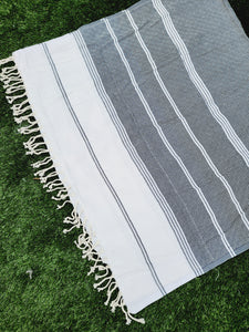 Bath / Beach Turkish Towels-Easy Carry Quick Dry Thin Towel-Black