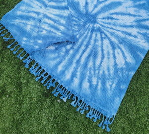 Bath Towel, Waffle Towel, Turkish Beach Towel, Handmade Tie dye