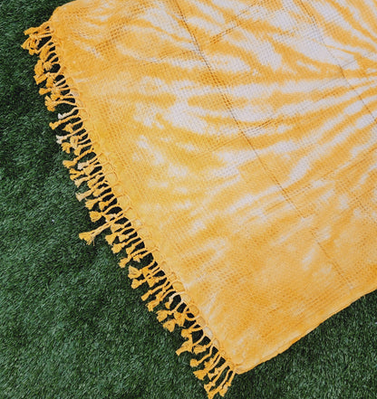 Toalla de baño, Toalla de gofre, Toalla de playa turca, Tie dye hecho a mano