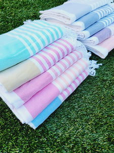 Beach/Bath Turkish Towel Easy carry Quick Dry - Cherry Pink