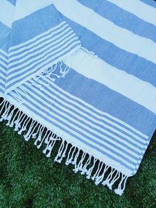 Beach/Bath Turkish Towel Easy carry Quick Dry - Navy