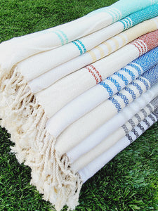 Turkish Towel - Easy Carry Quick Dry Throw - Mint