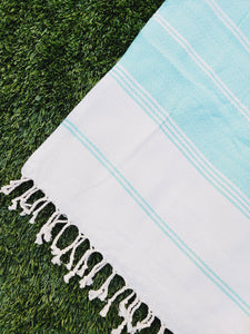 Turkish Towel - Easy Carry Quick Dry Throw - Mint