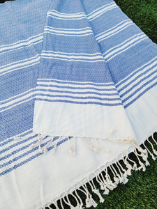 Turkish Towel - Easy Carry Quick Dry Throw - Navy