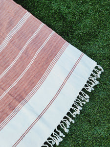 Turkish Towel - Easy Carry Quick Dry Throw - Tabacco