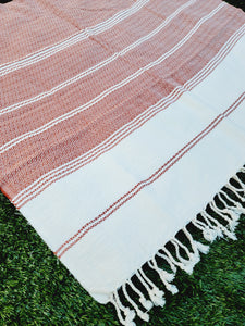 Turkish Towel - Easy Carry Quick Dry Throw - Tabacco