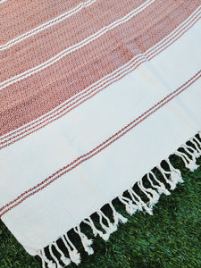 Turkish Towel - Easy Carry Quick Dry Throw - Tabacco