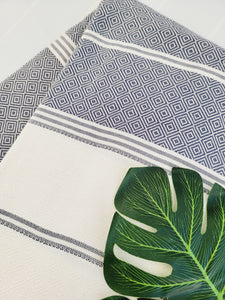 Bath / Beach Turkish Towels-Easy Carry Quick Dry Thin Towel-Navy