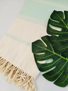 Beach/Bath Sand Free Towels-Easy Carry Quick Dry Thin Towel- Mint