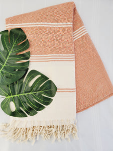 Beach/Bath Sand Free Towels-Easy Carry Quick Dry Thin Towel-Tabacco