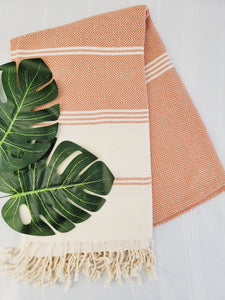 Beach/Bath Sand Free Towels-Easy Carry Quick Dry Thin Towel-Tabacco