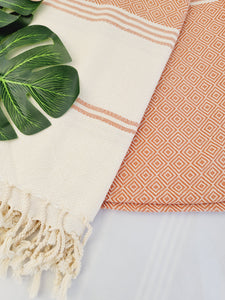 Beach/Bath Sand Free Towels-Easy Carry Quick Dry Thin Towel-Tabacco