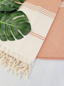 Beach/Bath Sand Free Towels-Easy Carry Quick Dry Thin Towel-Tabacco