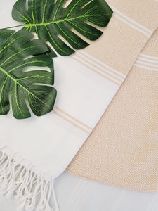 Beach/Bath Sand Free Towels-Easy Carry Quick Dry Thin Towel-Mustard Yellow