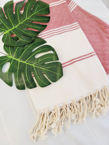 Beach/Bath Sand Free Towels-Easy Carry Quick Dry Thin Towel- Burgundy