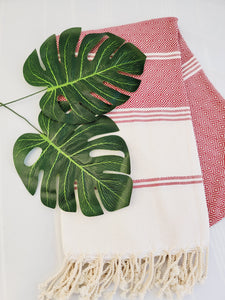 Beach/Bath Sand Free Towels-Easy Carry Quick Dry Thin Towel- Burgundy