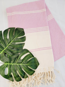Toallas de playa/baño sin arena, fácil de llevar, toalla fina de secado rápido, rosa