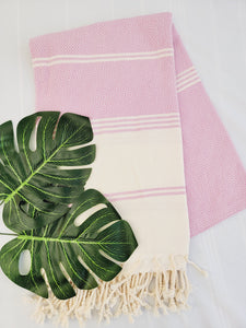 Beach/Bath Sand Free Towels-Easy Carry Quick Dry Thin Towel-Pink