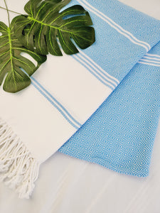 Beach/Bath Sand Free Towels-Easy Carry Quick Dry Thin Towel-Aqua