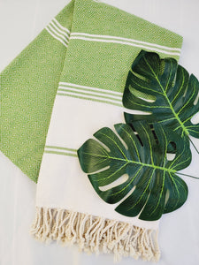 Beach/Bath Sand Free Towels-Easy Carry Quick Dry Thin Towel- Green