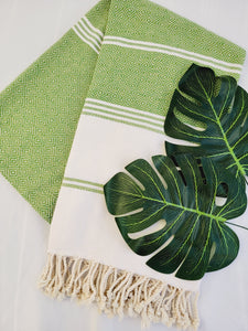 Beach/Bath Sand Free Towels-Easy Carry Quick Dry Thin Towel- Green