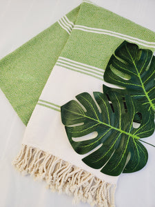 Beach/Bath Sand Free Towels-Easy Carry Quick Dry Thin Towel- Green