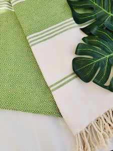 Beach/Bath Sand Free Towels-Easy Carry Quick Dry Thin Towel- Green