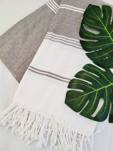 Beach/Bath Sand Free Towels-Easy Carry Quick Dry Thin Towel-Dark Beige