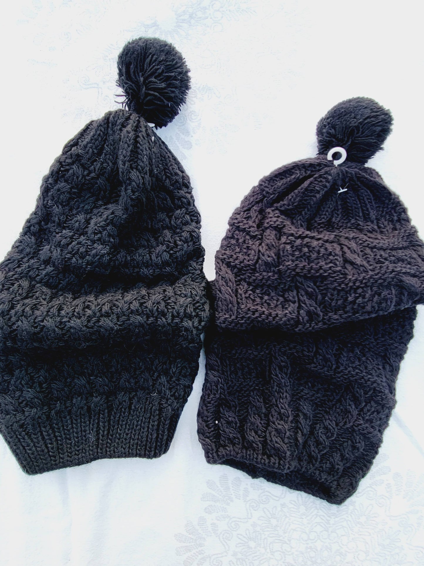 Gorro, Gorro Largo de Invierno con Ponpon