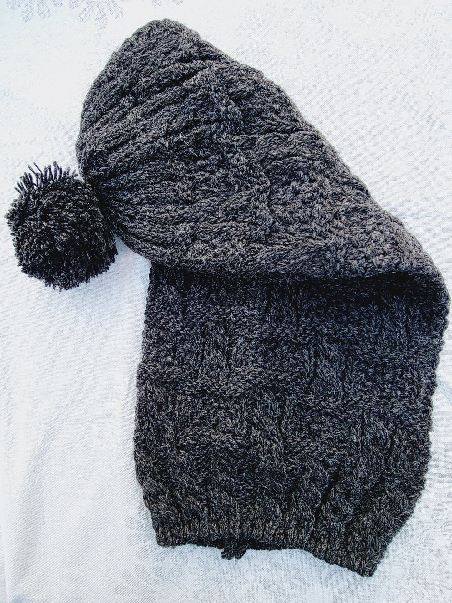 Gorro, Gorro Largo de Invierno con Ponpon