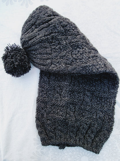 Gorro, Gorro Largo de Invierno con Ponpon