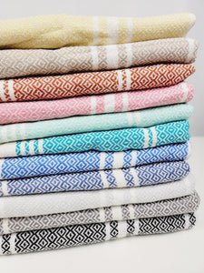 Turkish Towel - Easy Carry Quick Dry Throw - Black