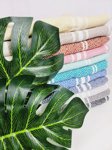 Turkish Towel - Easy Carry Quick Dry Throw - Black
