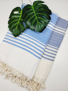 Turkish Towel - Easy Carry Quick Dry Throw - Navy