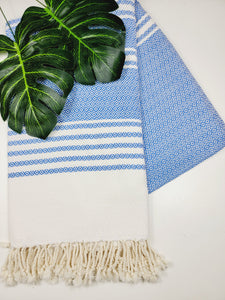 Turkish Towel - Easy Carry Quick Dry Throw - Navy