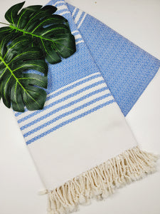 Turkish Towel - Easy Carry Quick Dry Throw - Navy