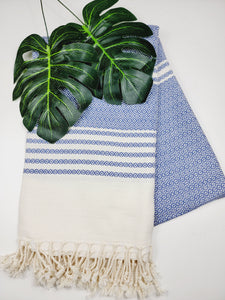 Turkish Towel - Easy Carry Quick Dry Throw - Navy